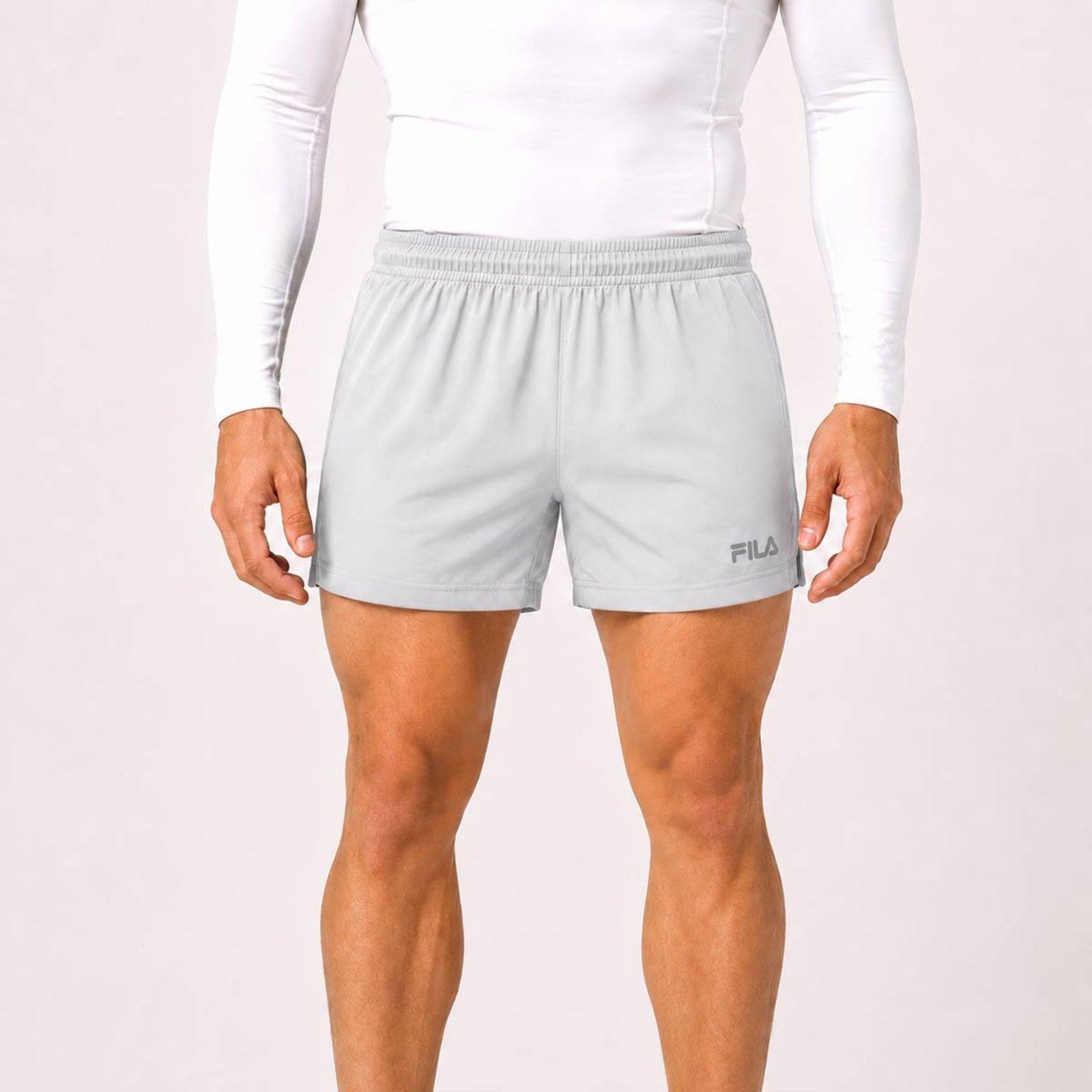 Shorts Fila Diamond Core Run 4 Cinza