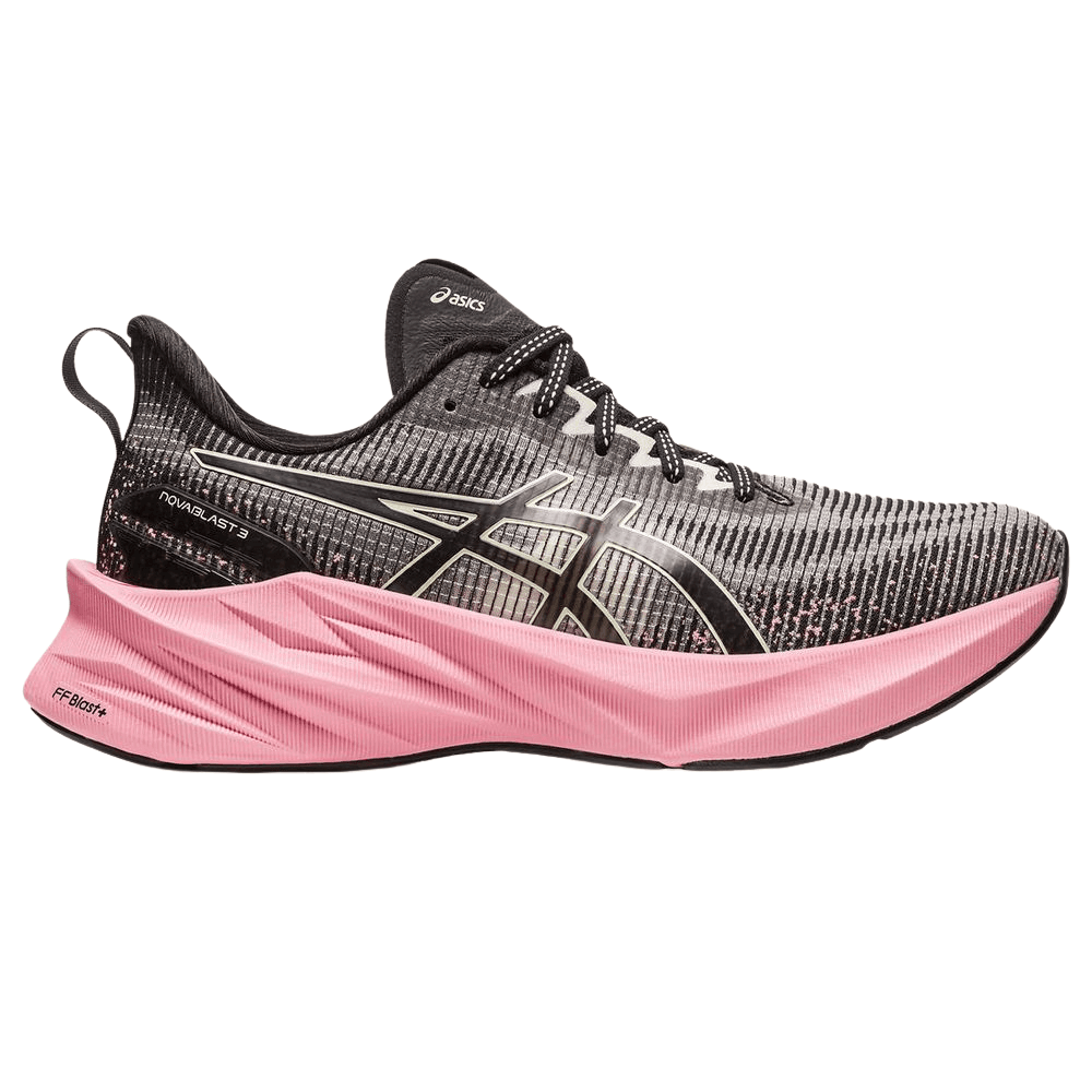 Tênis Asics Novablast 3 Feminino Preto e Rosa