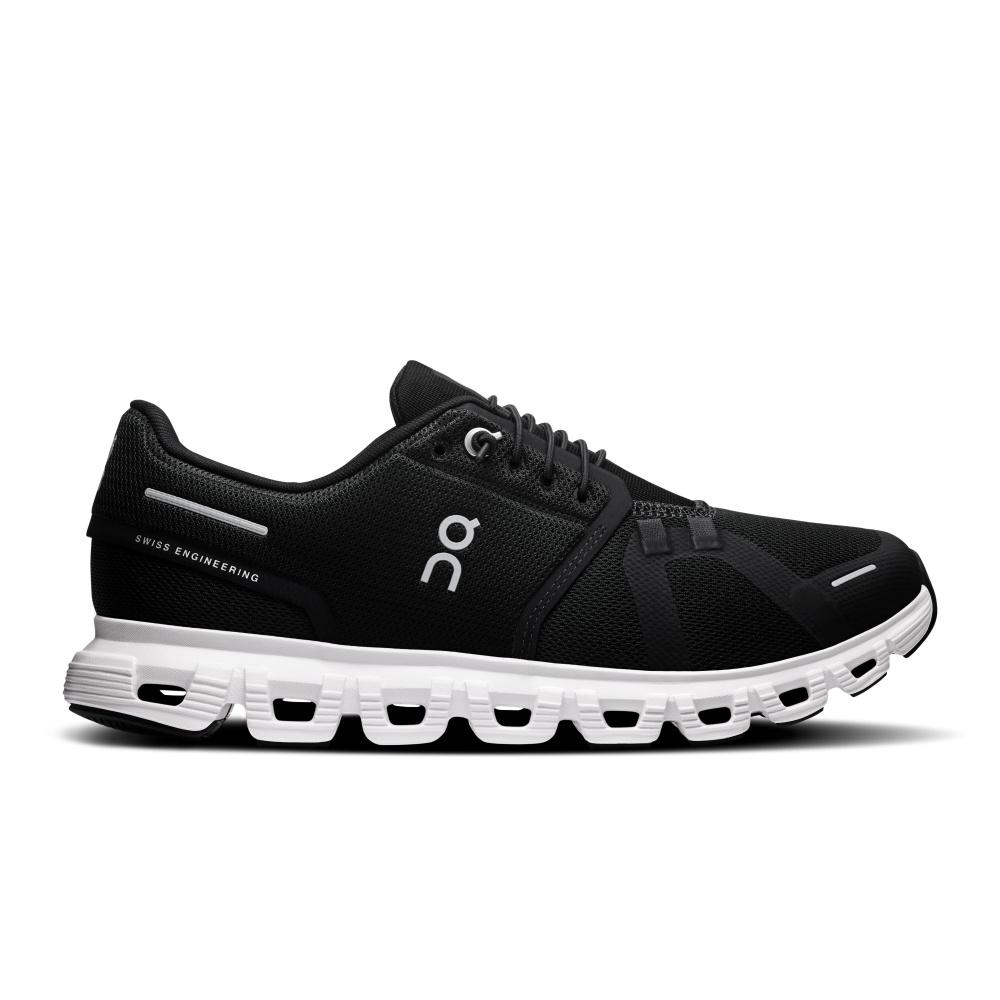 Tênis On Running Cloud 6 Feminino Preto e Branco