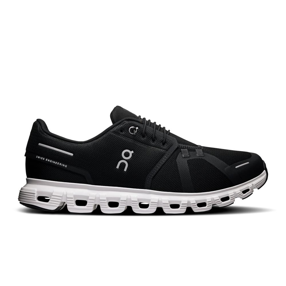 Tênis On Running Cloud 6 Masculino Preto e Branco