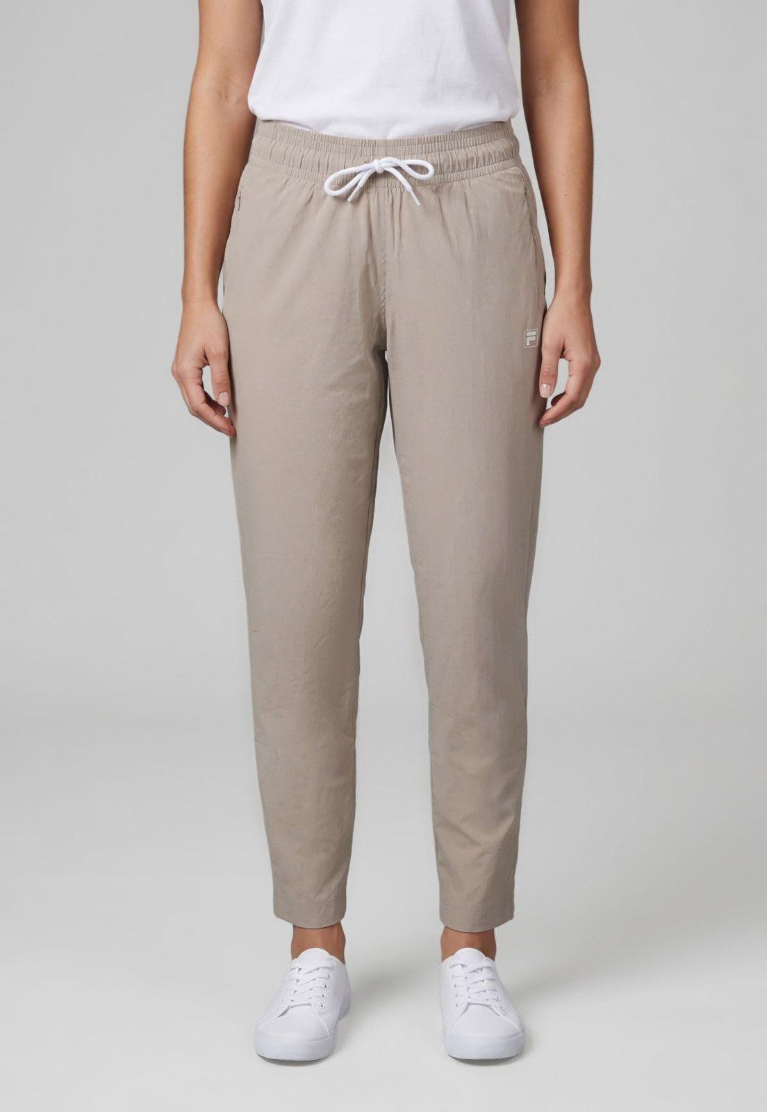 Calça Feminina Fila Cintura Média Elástico Bege