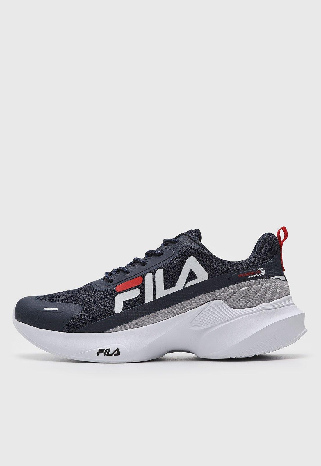 Tênis Masculino Fila Progress Lite Azul Marinho
