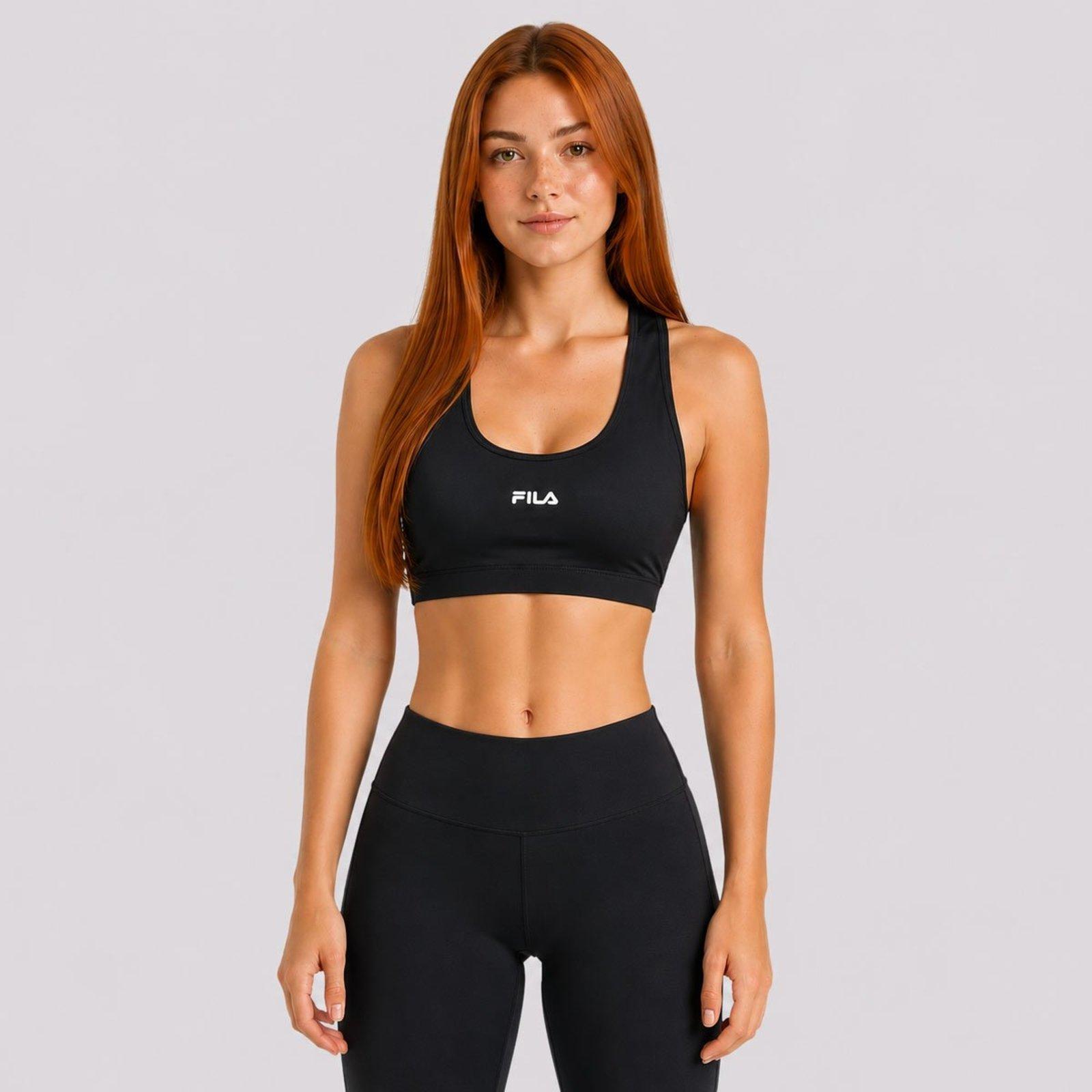 Top Fila Nadador Essential Bojo Feminino Preto