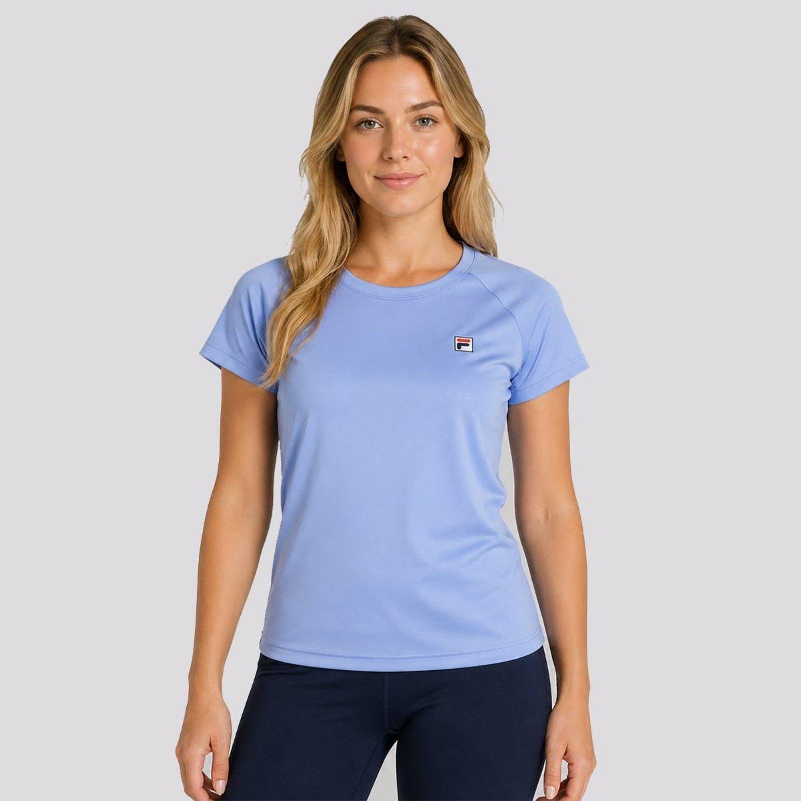Camiseta Fila Tennis Basic Feminina Azul Hortensia