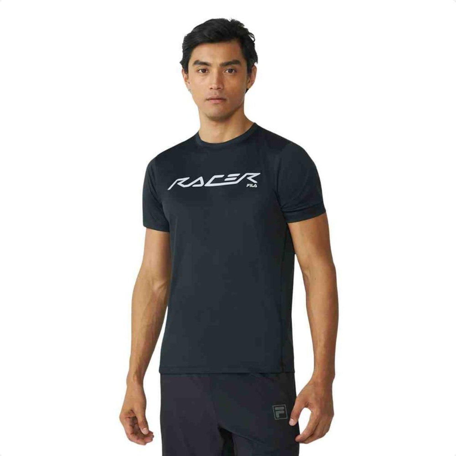 Camiseta Masculina Fila Graphic Core Run Preta