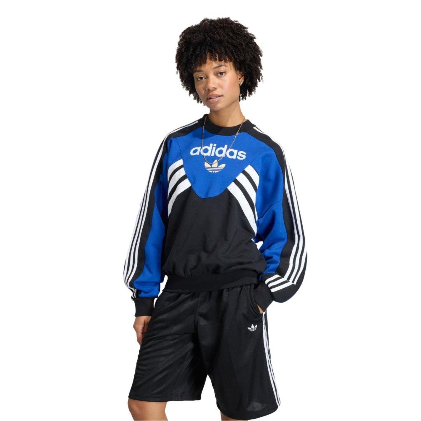 Moletom de GOLA REDONDA COM RECORTE adidas Originals Azul