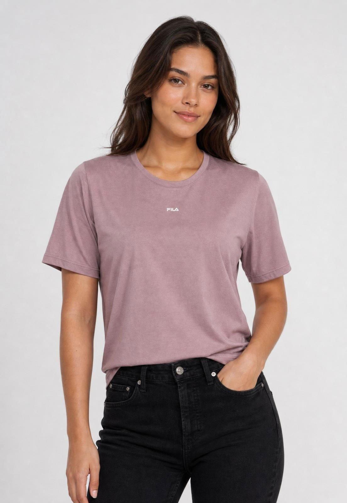Camiseta Fila Basic Train Rosa