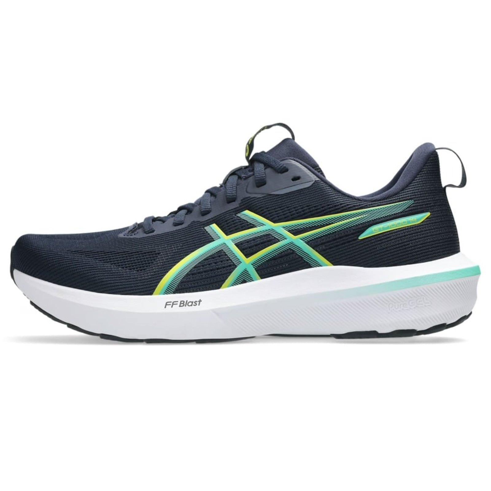 Tênis ASICS GT-1000 14 - Masculino - Azul/Verde
