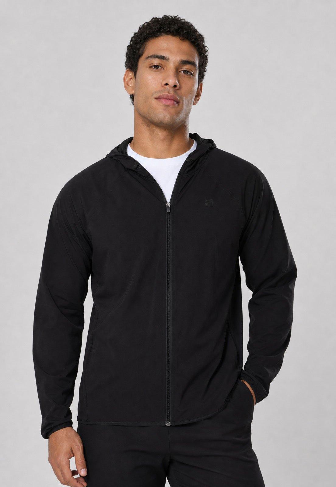 Jaqueta Masculina Fila Zip Easy Training II Preta