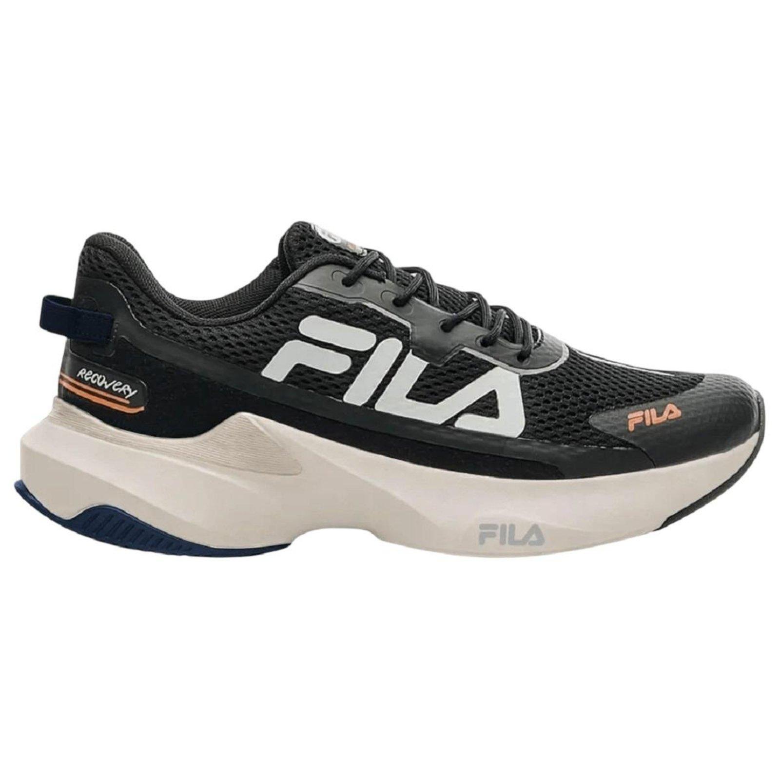Tênis Esportivo Corrida Masculino Fila Recovery 11J728X Preto