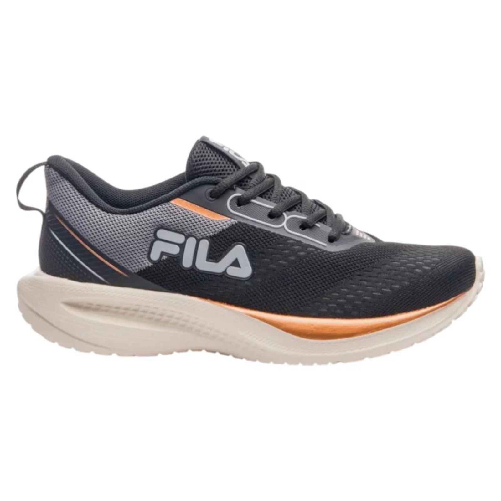 Tênis Fila Rise Up Feminino Preto e Cinza Preto