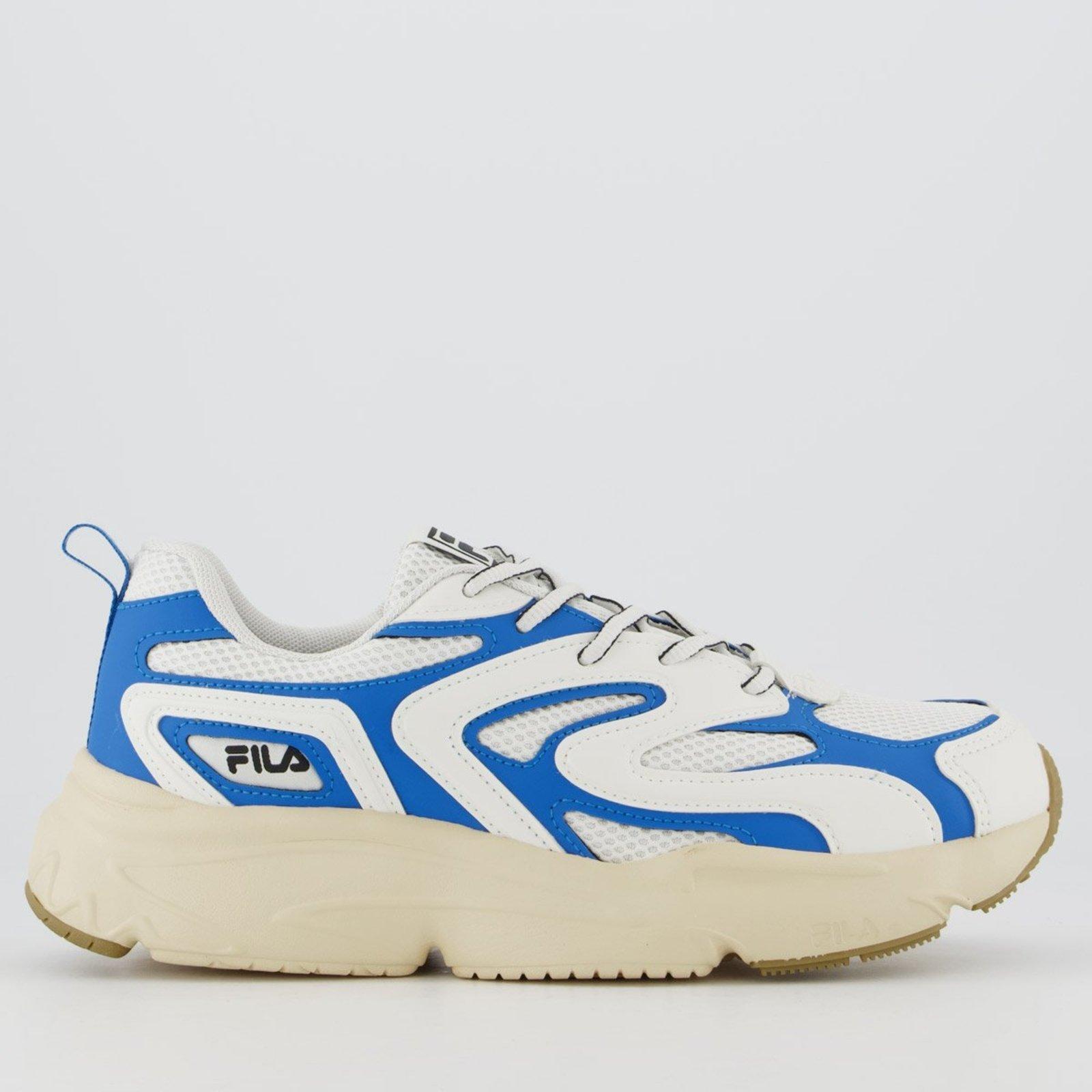 Tenis Fila Buzzard Bold Branco e Azul