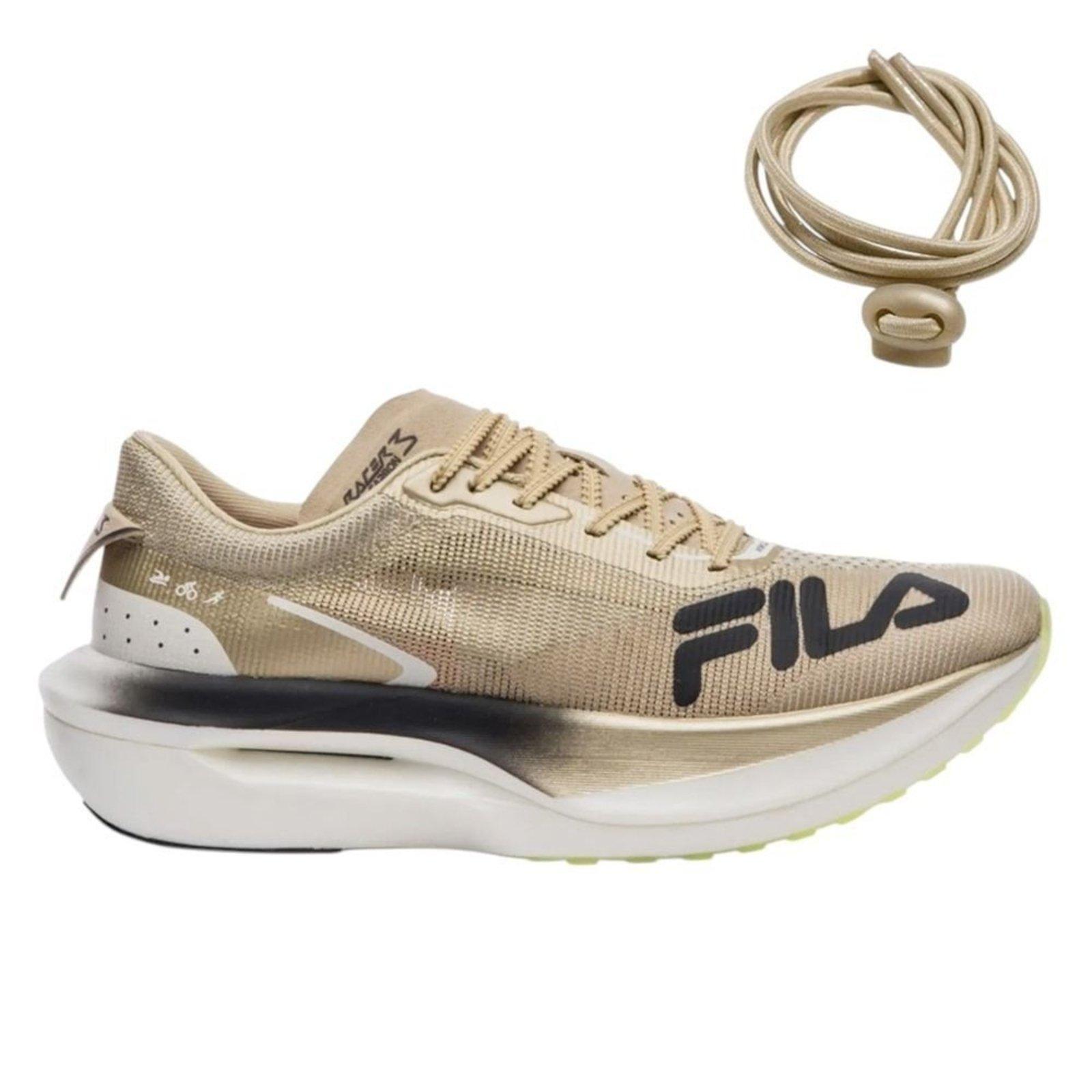 Tênis Fila Racer Carbon 3 Tri Masculino - Dourado - Fila