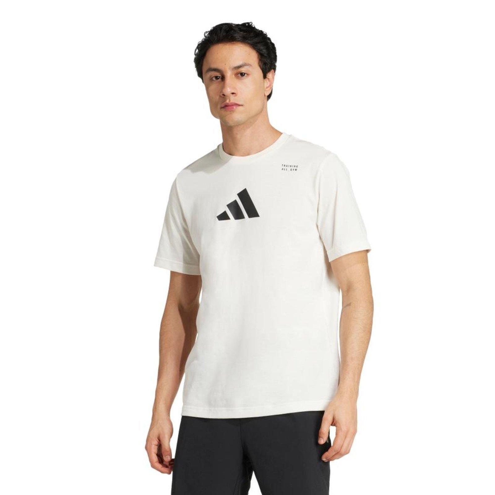 Camiseta Estampada de Treino CLIMACOOL adidas Performance Branco
