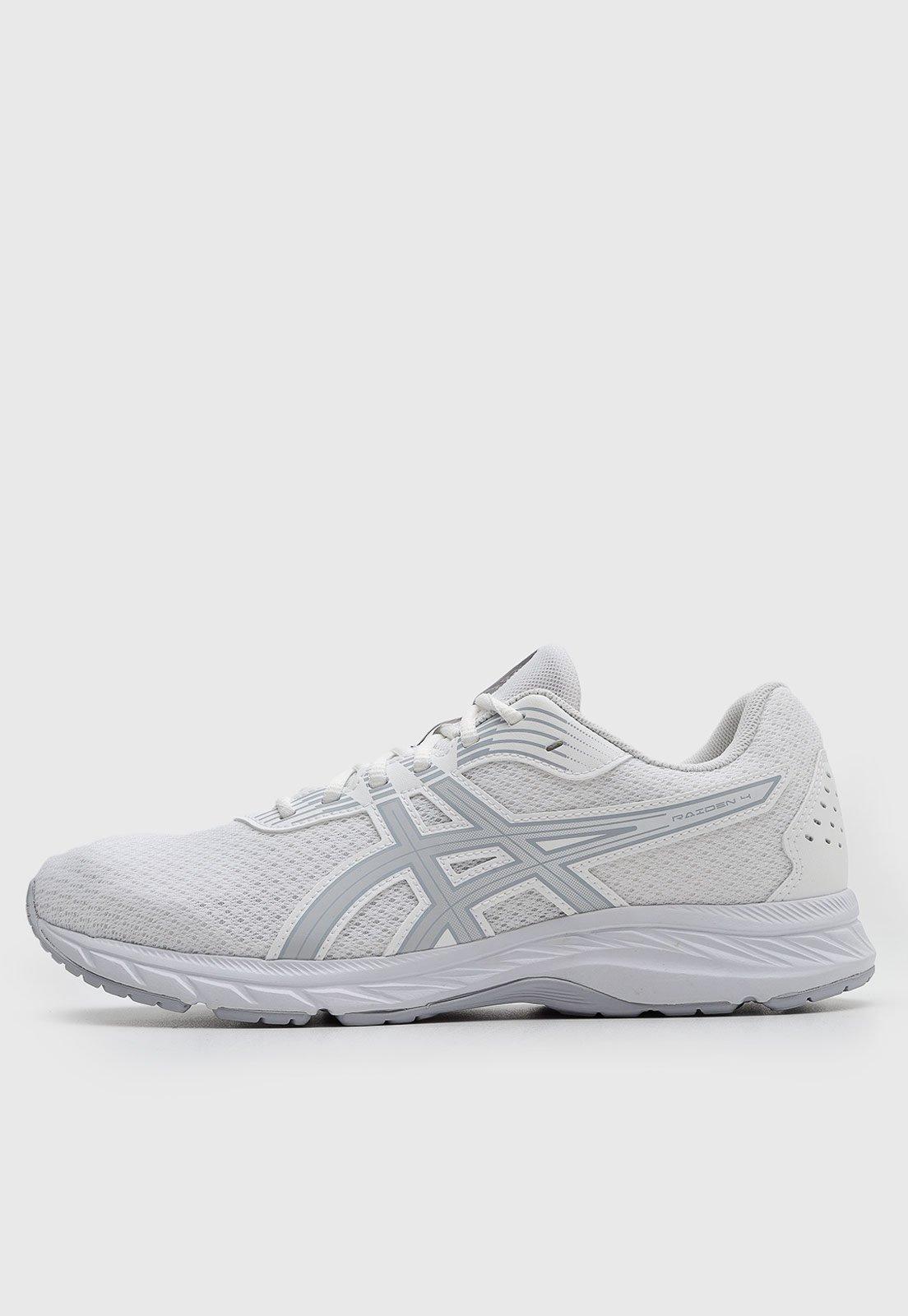 Tênis Masculino Asics Raiden 4 Branco e Cinza
