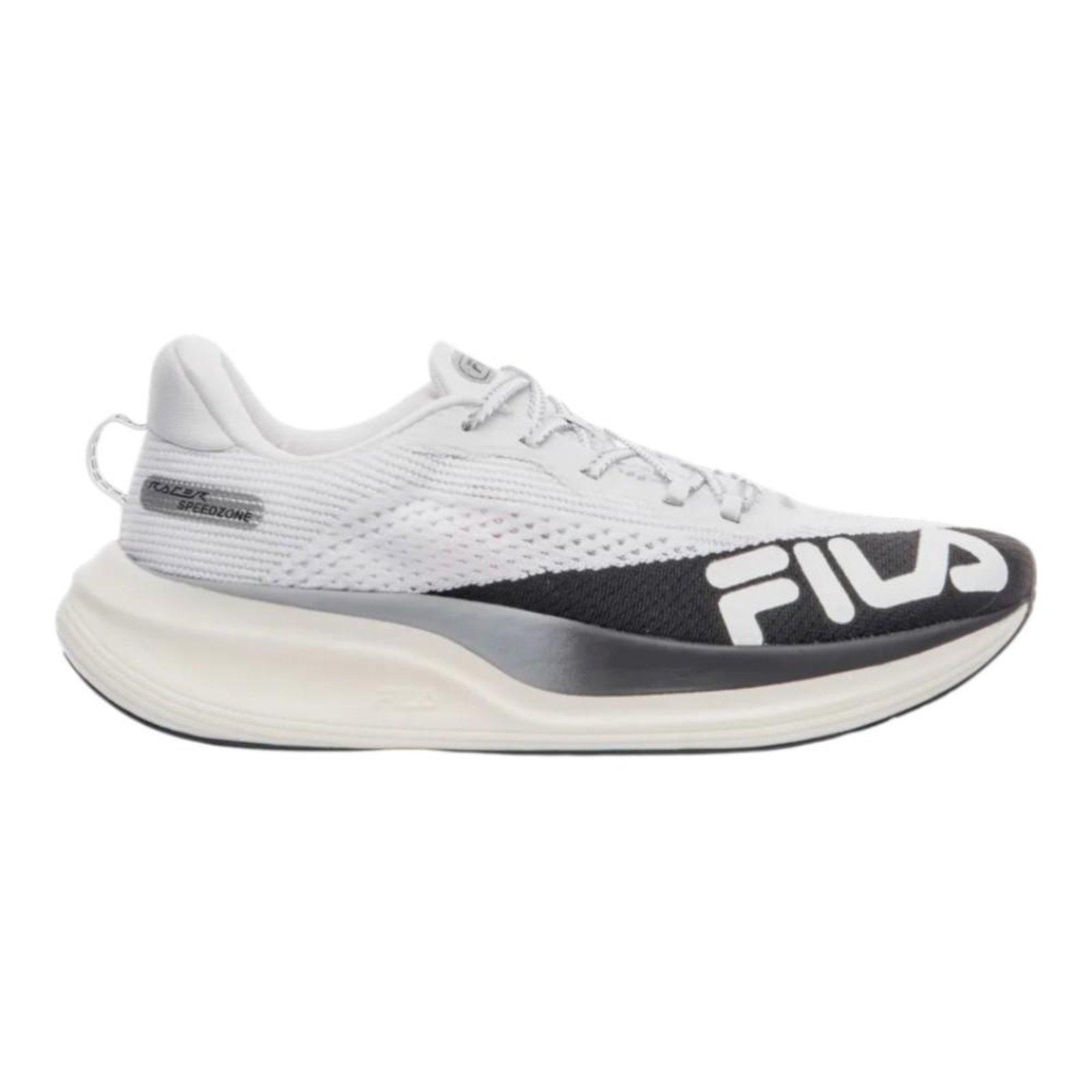Tênis Fila Racer Speedzone Branco e Preto Masculino Branco