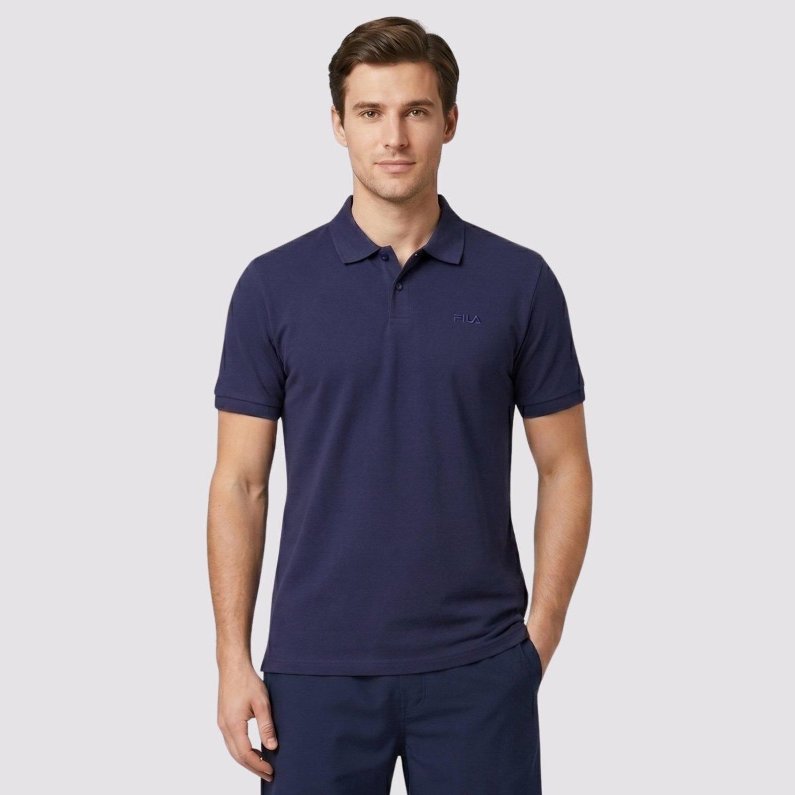 Polo Fila Regular Classic Azul Marinho