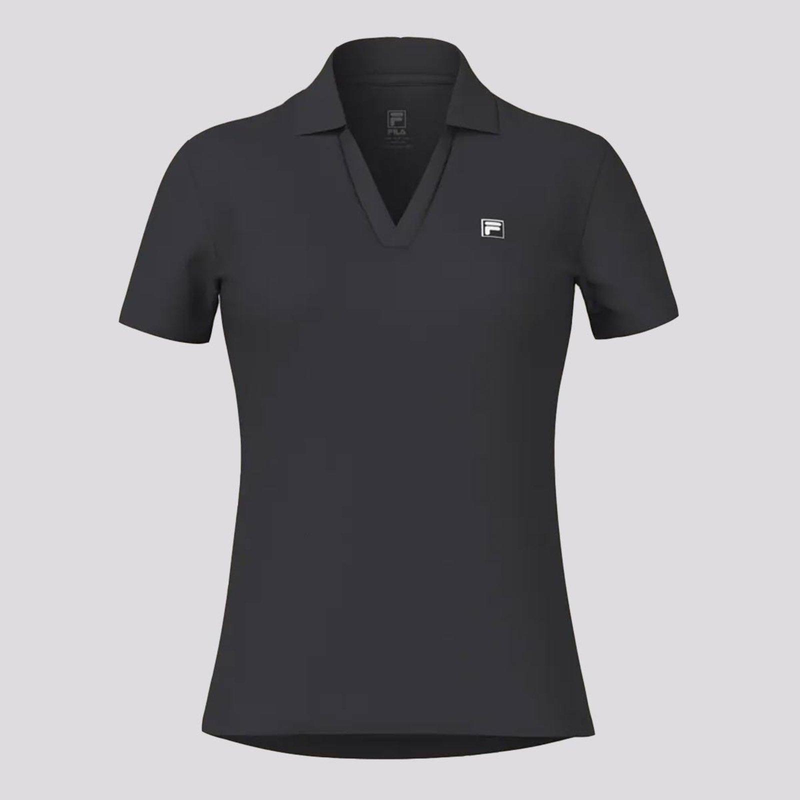 Polo Fila F-Box Tennis Basic Feminina Preto