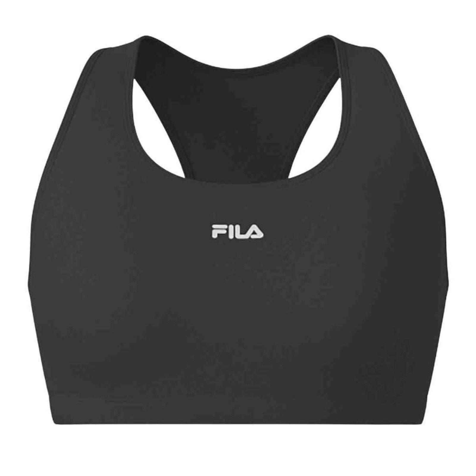 Top Feminino Com Bojo Fila Essential Preto