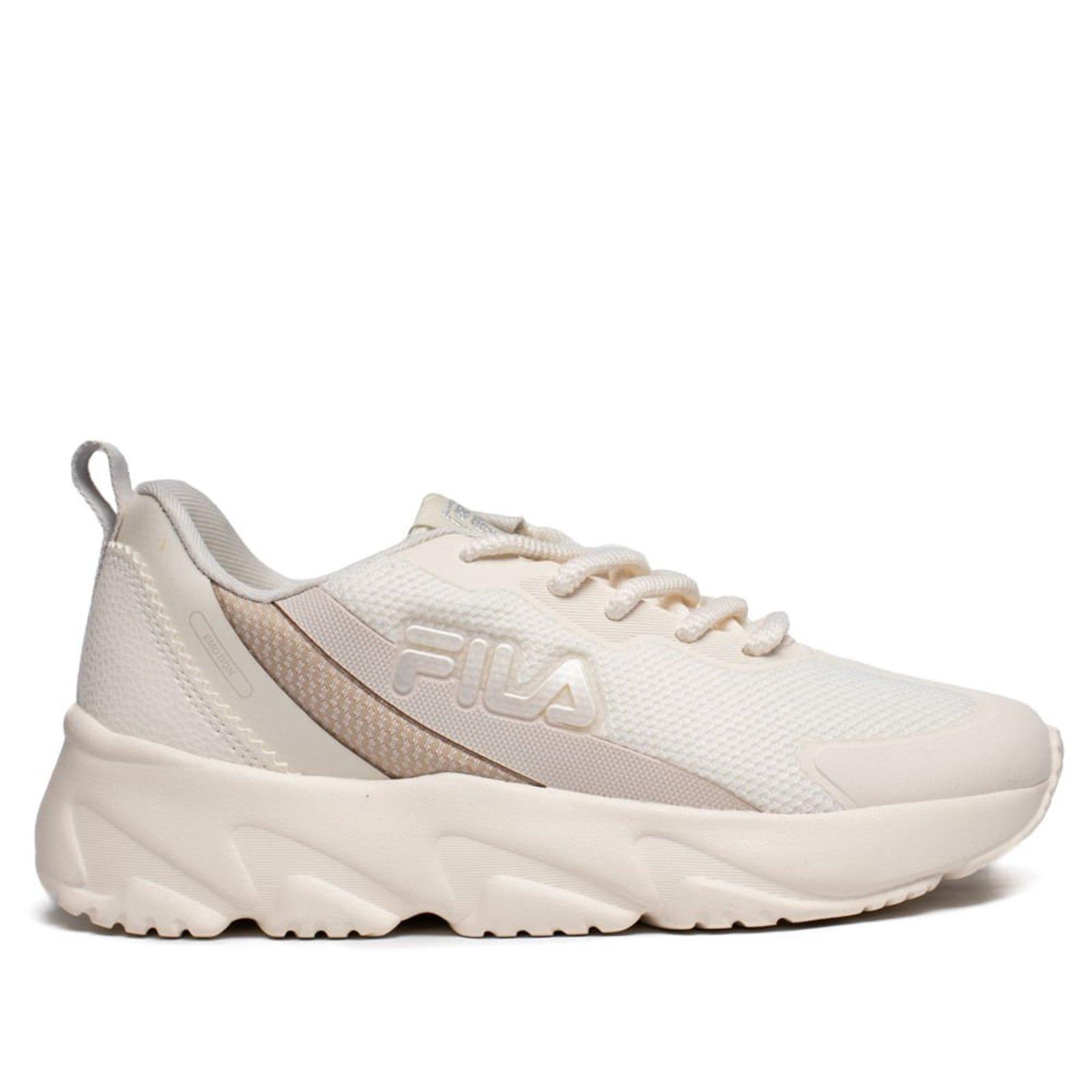 Tênis Feminino Fila Emotion Conforto Bege/Off White