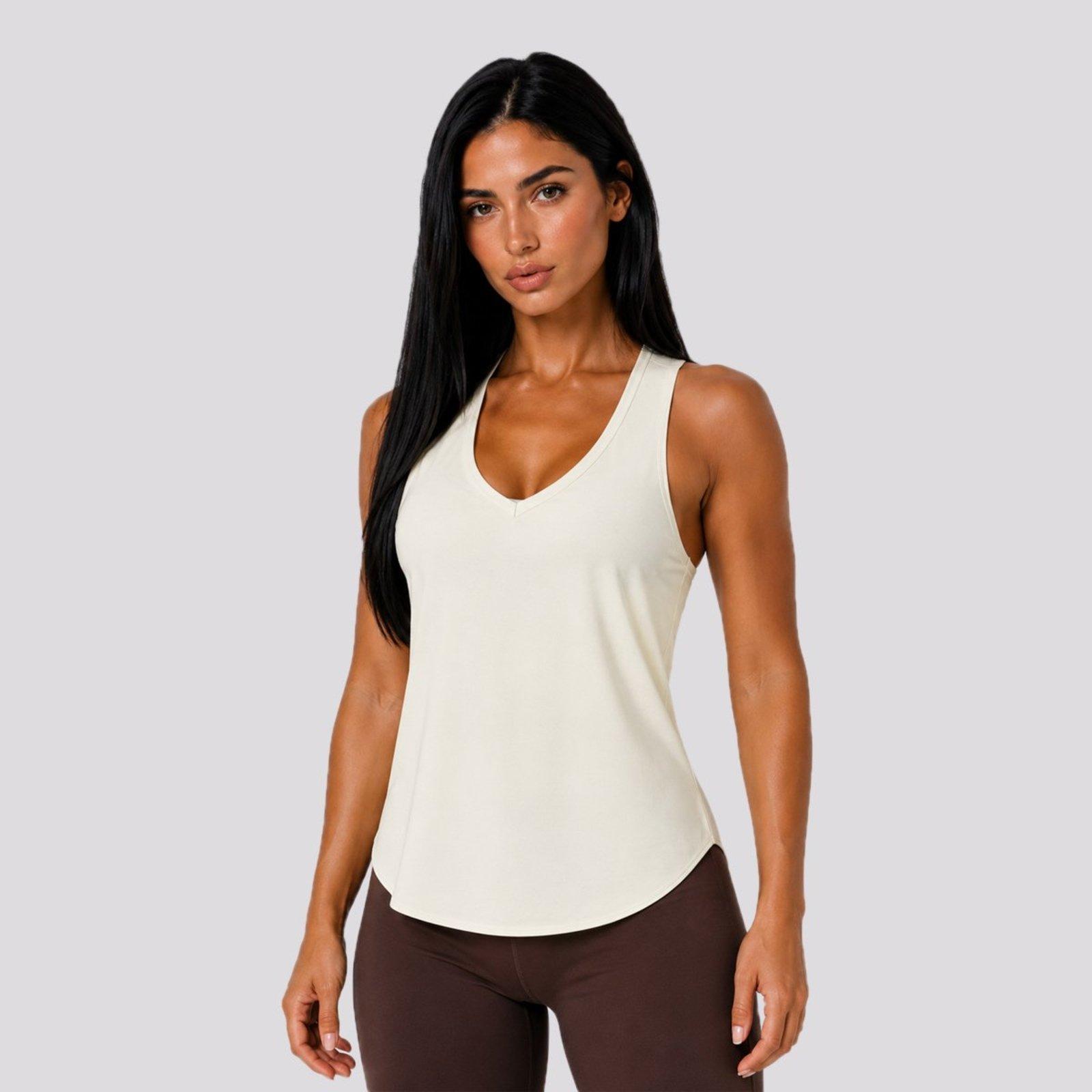 Regata Fila Easy Training Crepe Flow Feminina Off-White