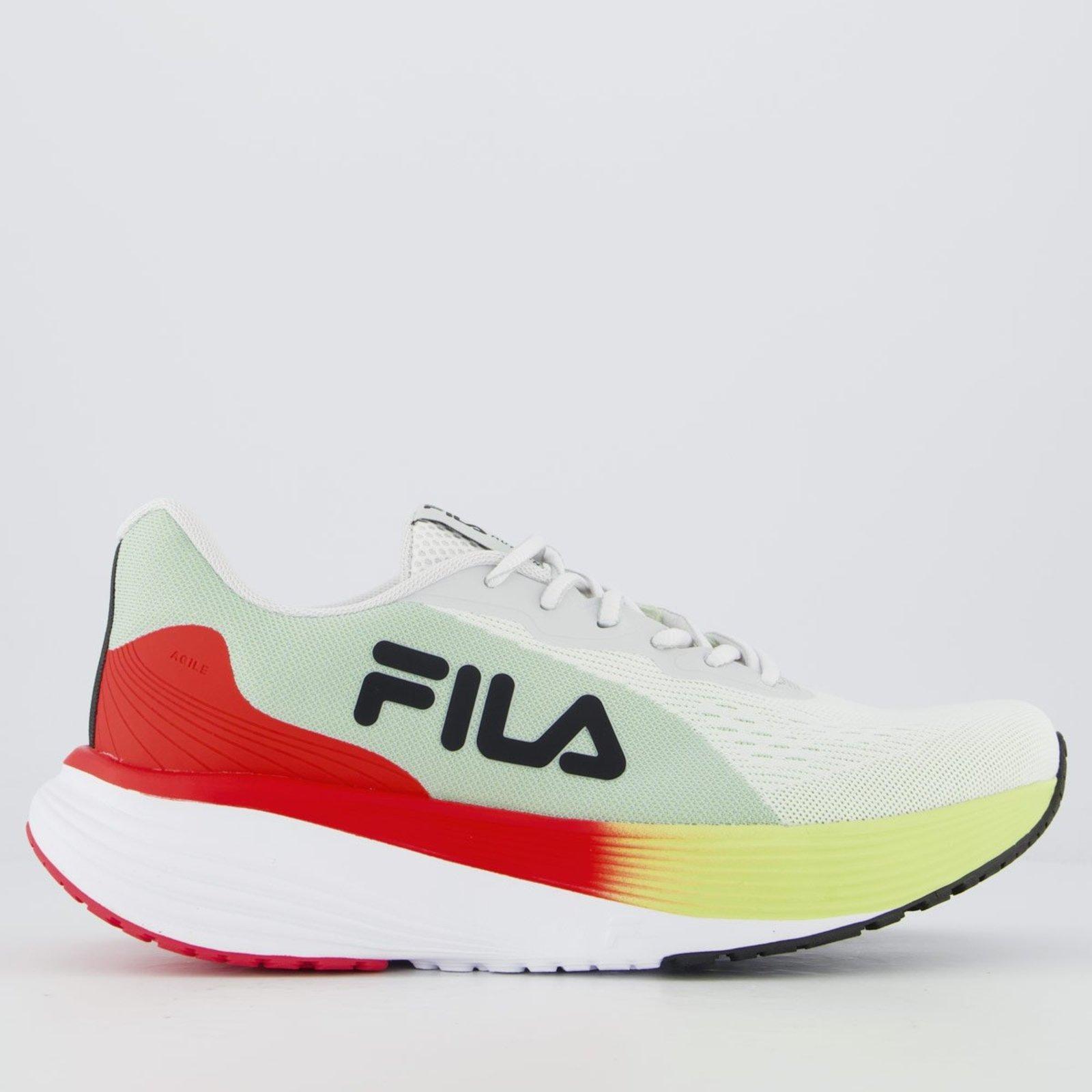 Tênis Fila Agile Branco e Vermelho