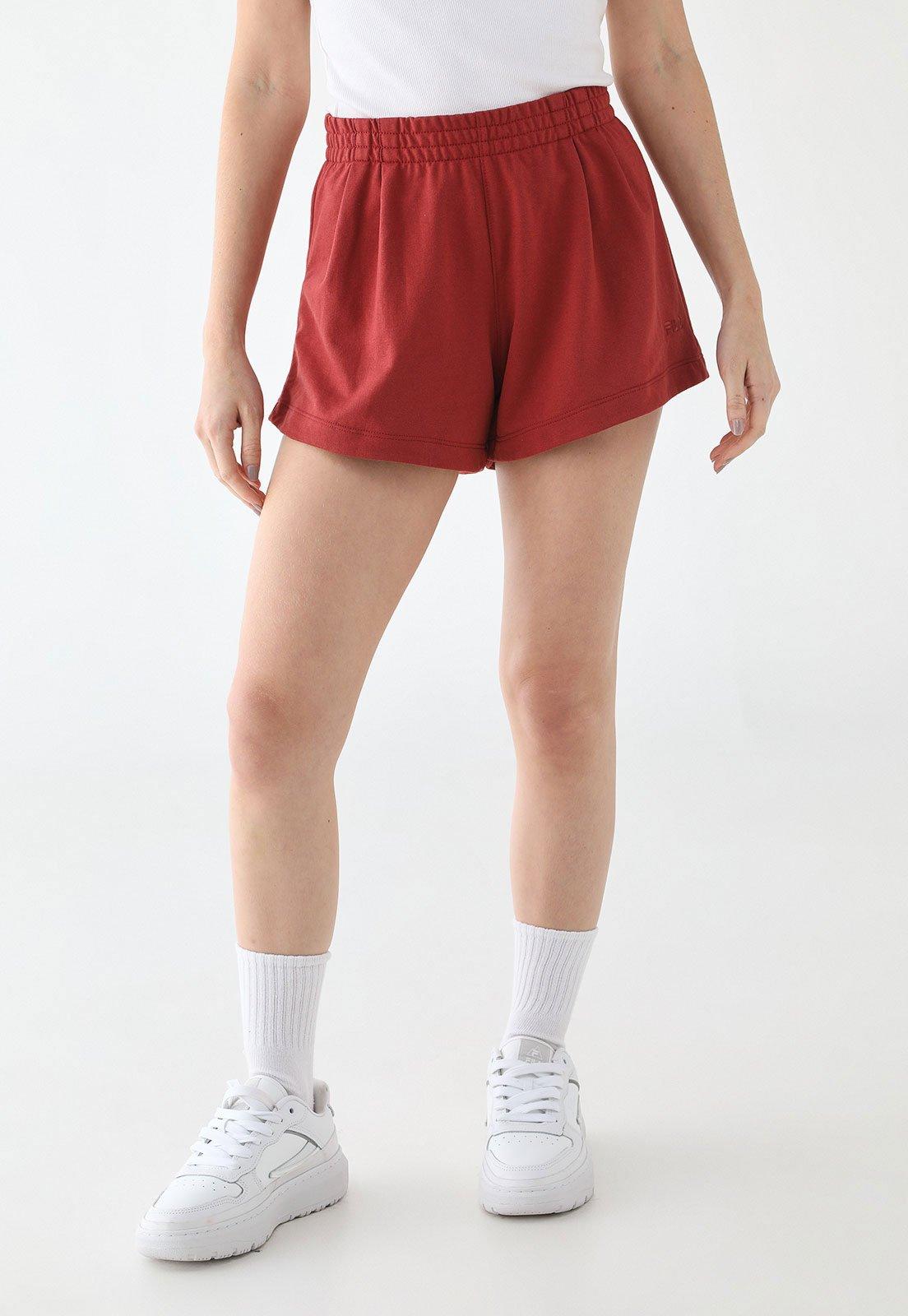 Shorts Feminino Fila Light Basic Vermelho