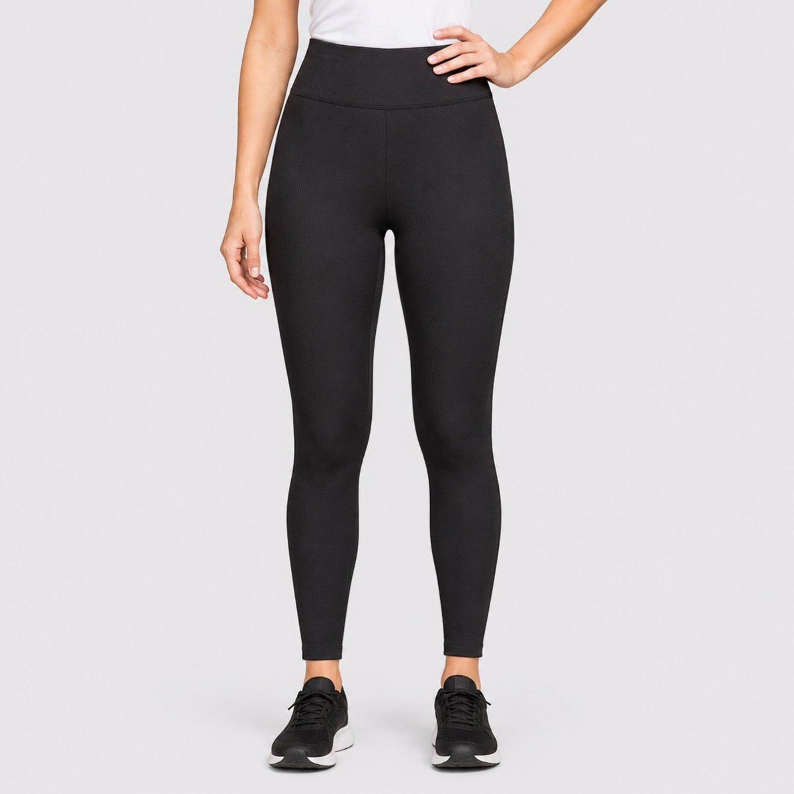Calça Legging Fila Life Ribbed III Feminina Preta