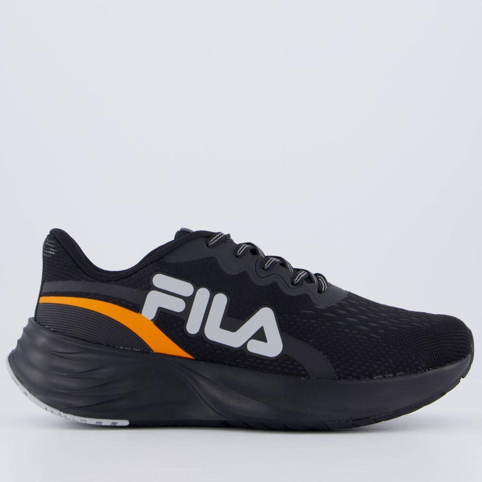 Tênis Fila Comet 2 Preto e Laranja