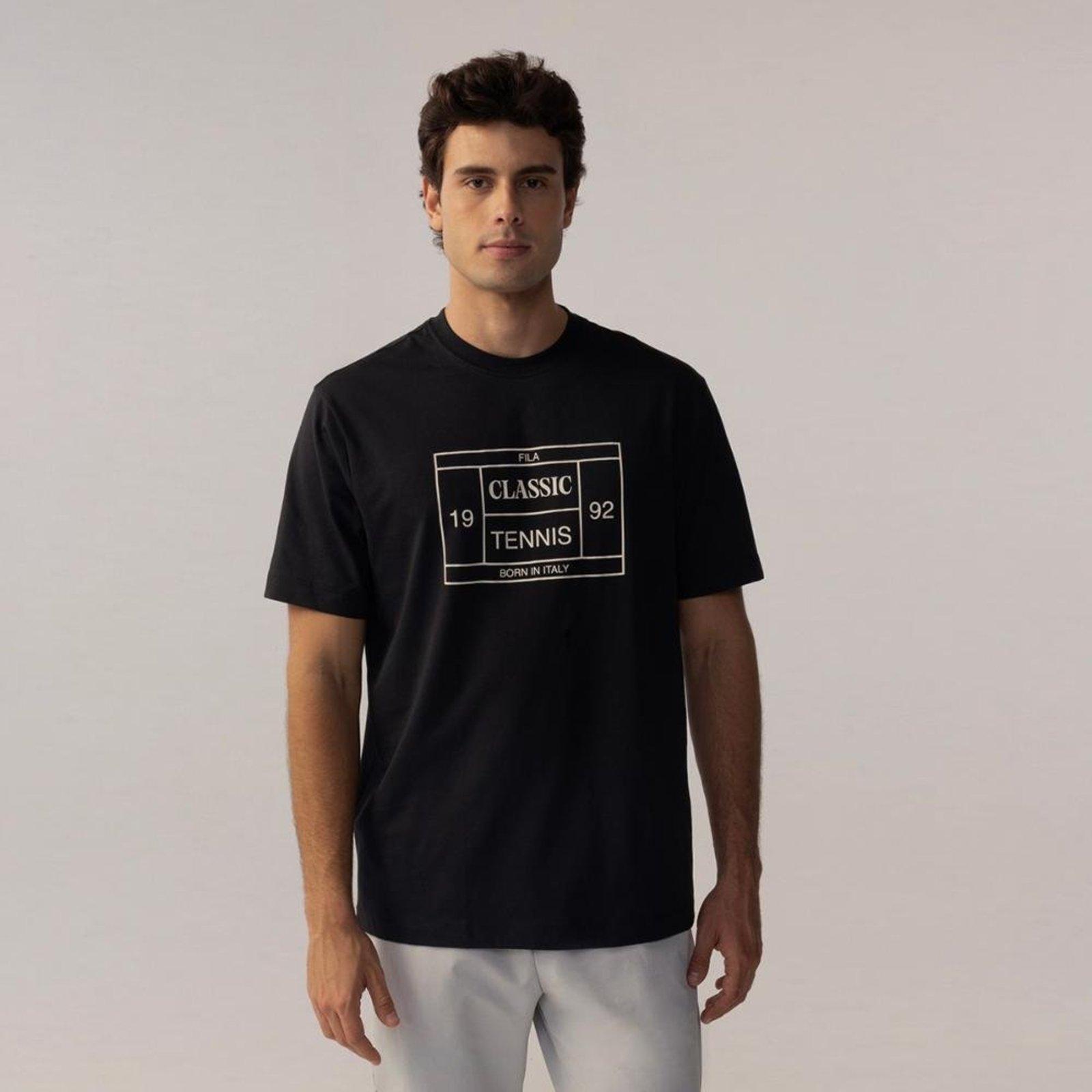 Camiseta Fila Comfort Tennis Union Classics Masculina Incolor